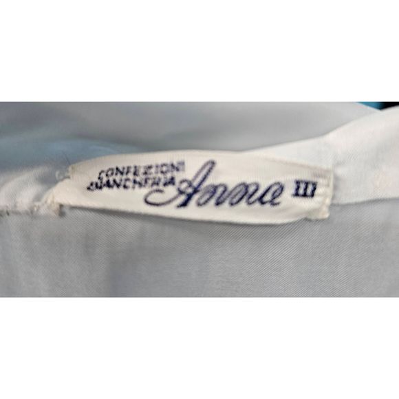 Vintage Anna Light Blue Embroidered Nightgown size Large - Picture 6 of 8